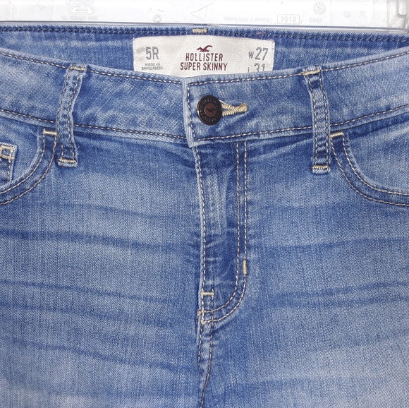 Hollister Super Skinny Jeans size 5 Reg or 27x31 - Picture 2 of 6